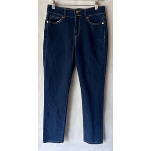 Michael Kors Selma Straight Leg Dark Wash Denim Jeans Women's